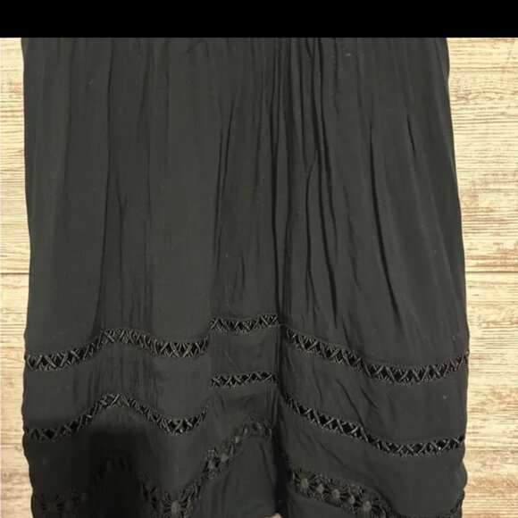 Sam Edelman black eyelet fit and flare dress size 0 - Picture 6 of 9